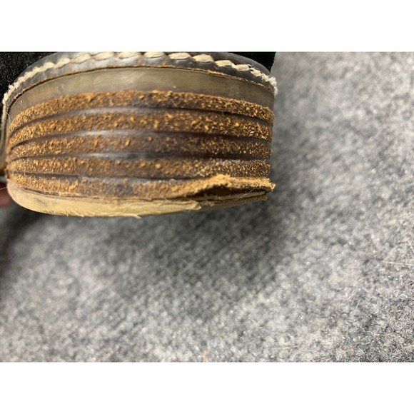 Gabor Shoe Boot Leather Suede Women Sz UK 6  US 8.5 Black Low Stack Heel - Picture 12 of 12